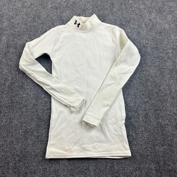 Under Armour Other - UNDER ARMOUR Youth White Coldgear Long Sleeve Turtleneck Athletic shirt - Medium